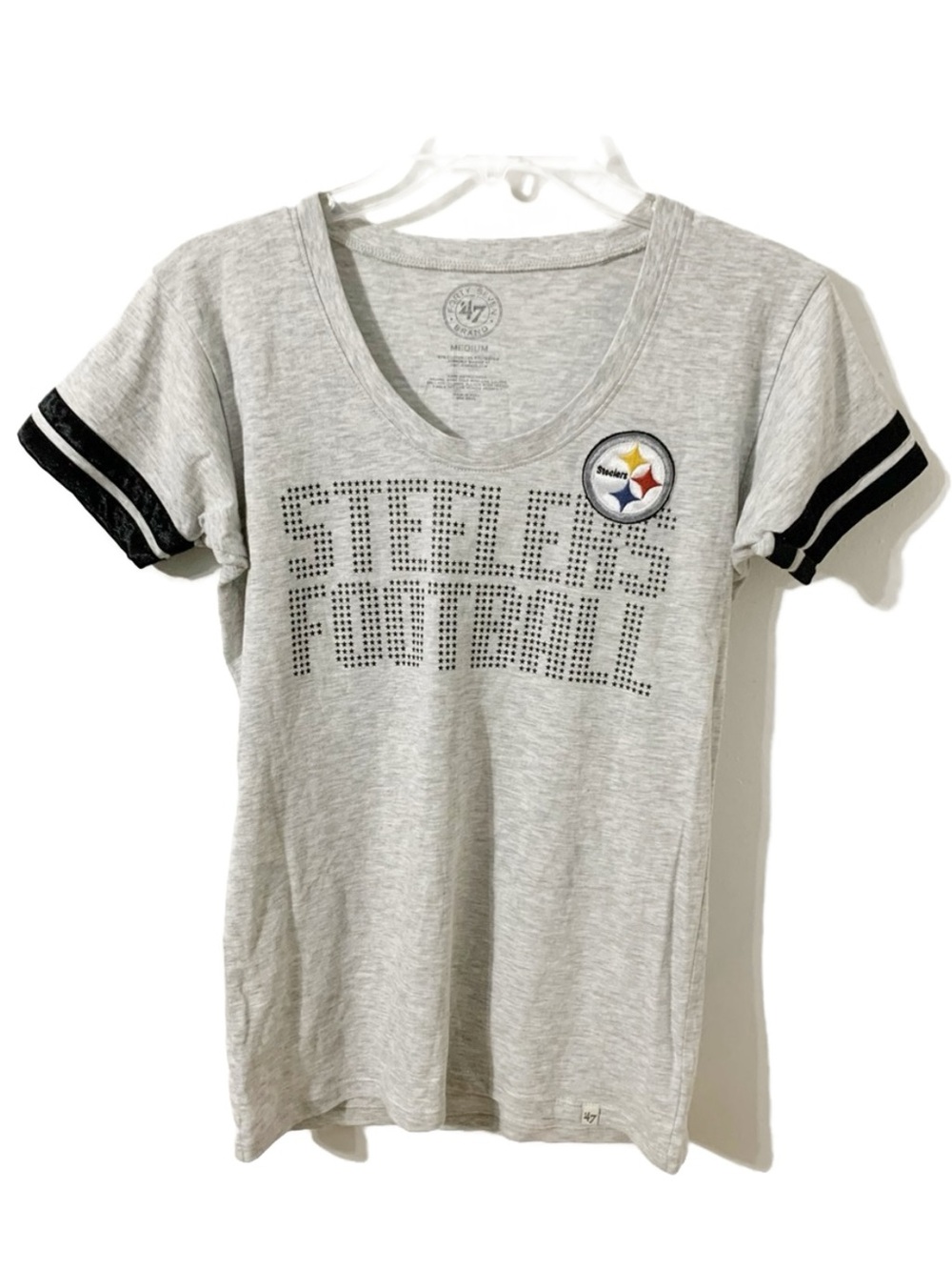 Forty Seven Brand Pittsburg Steelers Short Sleeve Graphic Tee Steelers Foorball